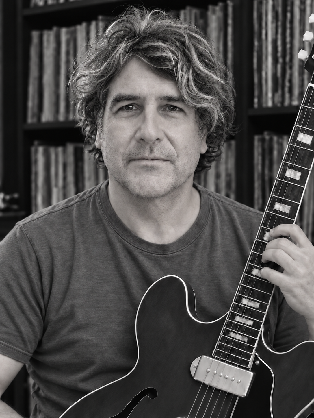 Picnic Tool guitarist in a dark shirt